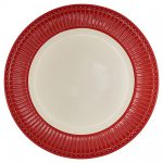 DINNER PLATE ALICE RED