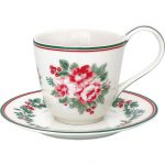 cup and saucer CHARLINE WHITE